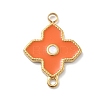 304 Stainless Steel Enamel Connector Charms STAS-L283-35G-2