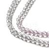 Transparent Gradient Color Glass Beads Strands GLAA-H021-01B-12-3