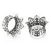 Hollow Out Flower Brass Alloy Ear Tunnels FS-WG7C815-14-1