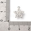 Brass Micro Pave Cubic Zirconia Charms KK-D371-04F-P-3