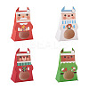 40Pcs 4 Colors Christmas Cardboard Paper Boxes CON-MB0001-03-1