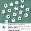 SUPERFINDINGS Handmade Evil Eye Lampwork Beads Strands LAMP-FH0001-11-4