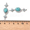 Brass Micro Pave Clear Cubic Zirconia Box Clasps KK-G505-37P-3