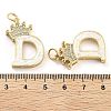 Brass Micro Pave Clear Cubic Zirconia Pendants KK-G498-01D-02-3