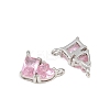 Brass Pave Cubic Zirconia Charms CU-CBA6A75-04P-3