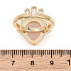 Brass with Natural Rose Quartz Finger Rings GG-CBACC2B-07G-08-5