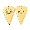 Natural White Jade Heart Eye Pendants STAS-L278-114G-01-1