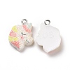 Opaque Resin Pendants RESI-J023-14E-1