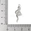 Brass Micro Pave Clear Cubic Zirconia Pendants LS-KK-S505-03P-02-3