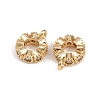 Brass Micro Pave Clear Cubic Zirconia Tube Bails KK-C115-19G-2