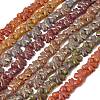 Painted Glass Beads Strands GLAA-Z021-02-1