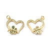 Brass Micro Pave Cubic Zirconia Pendants KK-E068-VB194-1