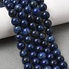 Dyed Round Natural Lapis Lazuli Beads Strands G-K081-8mm-6