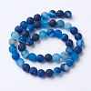 Natural Grade A Striped Agate/Banded Agate Beads Strands G-E478-05-8mm-2