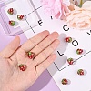 10Pcs Clay Polymer Rhinestone Beads RB-YW0001-28-5