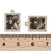 Natural Labradorite Faceted Rectangle Pendants G-I375-05G-01-3