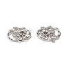 Halloween Brass Pave Clear & Black Cubic Zirconia Connector Charms LS-KK-E068-VB060-3