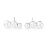 Rack Plating Brass Stud Earrings for Women KK-Z038-12P-1