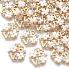 Brass Cubic Zirconia Charms KK-T055-014G-NF-1