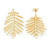 Ion Plating(IP) 304 Stainless Steel Stud Earrings for Women EJEW-L272-034G-06-2