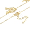 Bohemian Summer Beach Style 18K Gold Plated Shell Shape Initial Pendant Necklaces IL8059-18-3