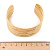 304 Stainless Steel Cuff Bangles for Women AJEW-P127-21G-5