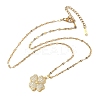 Brass Crystal Rhinestone Rotatable Pendant Necklaces LS-NJEW-P331-01C-G-2