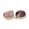 Natural Strawberry QuartzPendants G-I207-14K-G-3