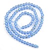 Electroplate Transparent Glass Beads EGLA-B013-02A-AB07-2