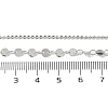 Brass Cable & Flat Sequin Chains Necklaces for Women NJEW-D302-40P-5