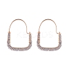 Alloy Rhinestone Hoop Earring PW-WGCB496-01-1