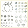 DIY Brass & Alloy European Style Bracelets Making Kits DIY-FS0007-22-2