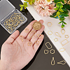 36Pcs 6 Styles 304 Stainless Steel Linking Rings STAS-UN0060-53-4
