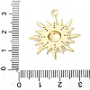 Brass Micro Pave Clear Cubic Zirconia Pendants KK-G548-01C-G-3