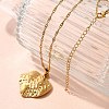 Summer Beach 304 Stainless Steel Pendant Rope Chain Necklaces for Women LS-STAS-Z108-01G-03-2
