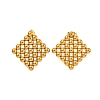 304 Stainless Steel Stud Earrings for Women LS-EJEW-Z058-01G-02-1