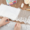 5 Yards Milk Fiber Gauze Embroidery Lace Ribbon Trims Fabric DIY-DR0001-57-5