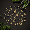 36Pcs 6 Styles 304 Stainless Steel Linking Rings STAS-UN0060-53-2