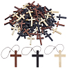 102Pcs Cross Wood Pendant Decorations DIY-GO0002-52-1