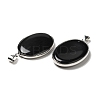 Natural Obsidian Pendants G-M415-01P-01-2
