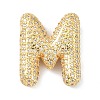 Rack Plating Brass Micro Pave Cubic Zirconia Pendants X-KK-Q790-01M-G-1