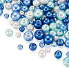 12 Strands 12 Style Baking Paint Pearlized Glass Pearl Round Bead Strands HY-CW0001-02-2