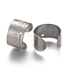 304 Stainless Steel Ear Cuff Findings STAS-P249-17P-2