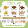 30Pcs 6 Styles Embroidered Cloth Patch PATC-FG0003-44-2