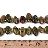 Natural Unakite Beads Strands G-Z091-A33-5