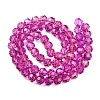 Baking Paint Transparent Glass Beads Strands DGLA-A035-T10mm-A03-3