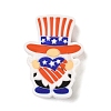 Independence Day Silicone Focal Beads SIL-R147-01D-1