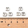 Brass Rhinestone Spacer Beads RSB072-01S-3