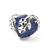 Natural Lapis Lazuli Adjustable Rings RJEW-P043-03P-13-2