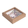 Natural Mixed Stone Chips Chips Tree of Life with Wooden Photo Frame Decorations DJEW-B013-04F-2